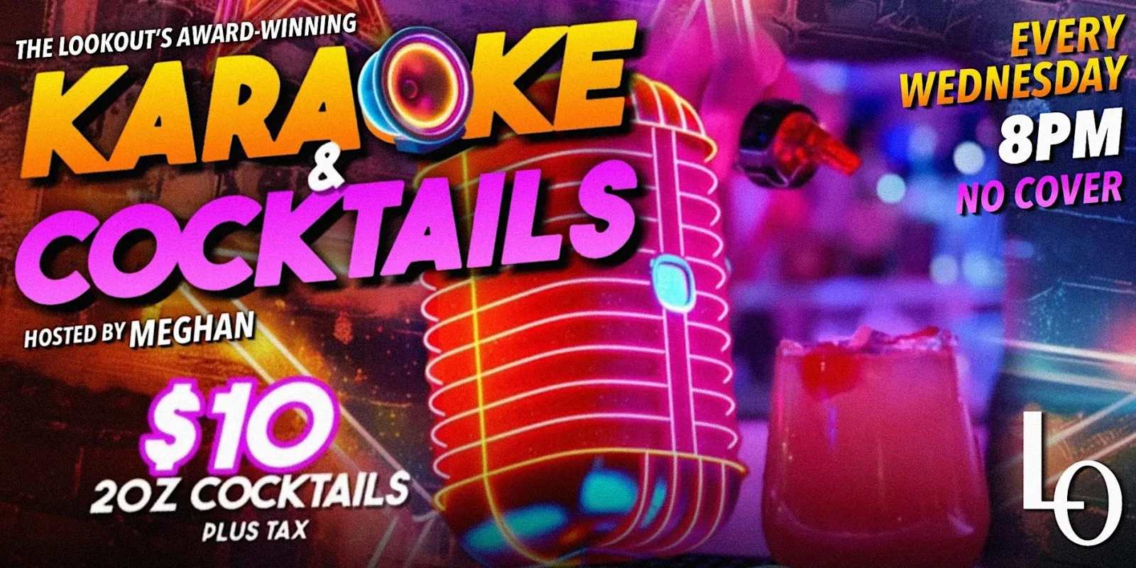 Cartel de Karaoke los miércoles — en The Lookout Bar and Nightclub, un bar en Ottawa, Canadá, Cada miércoles a las 20:00, presentado por Megan