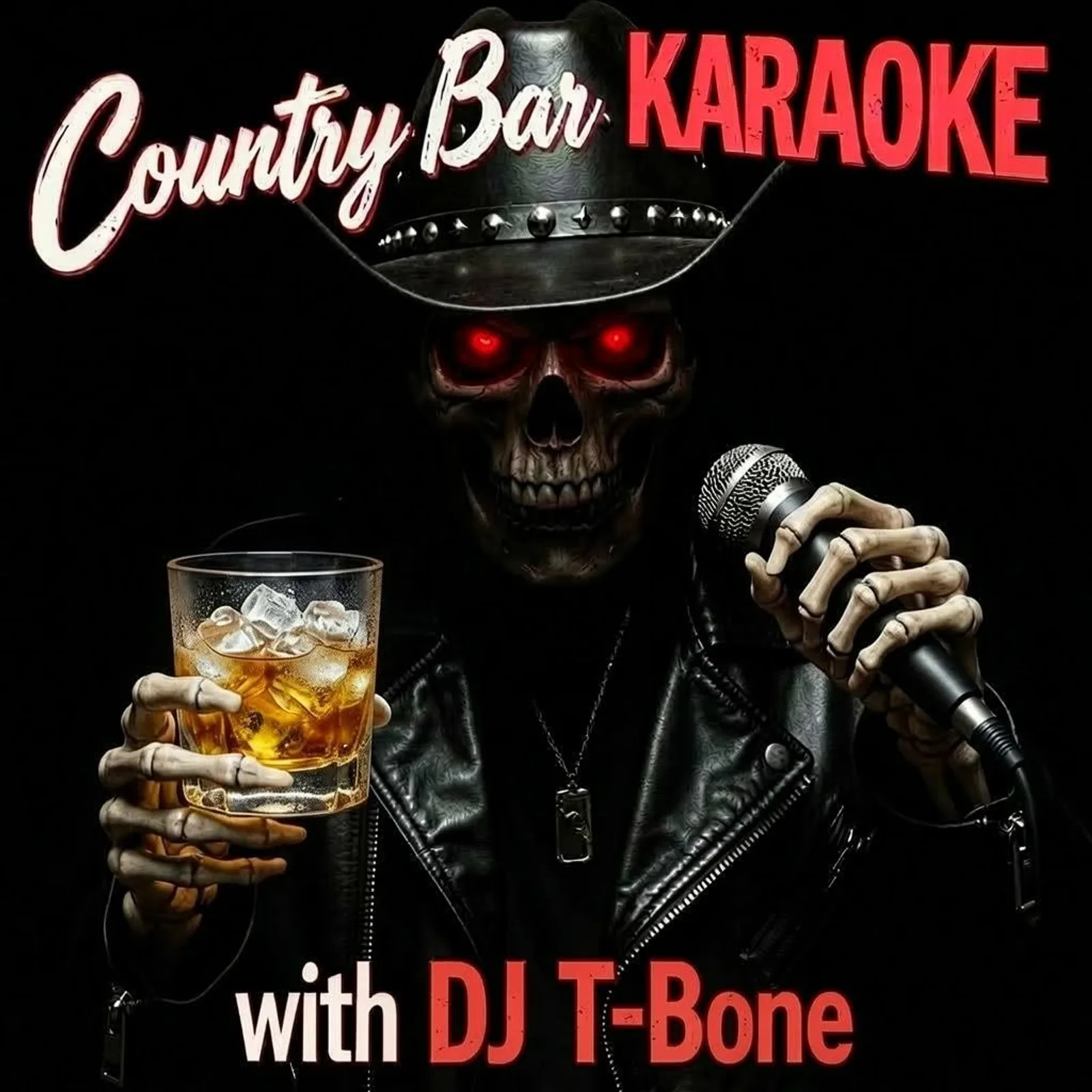 Ein Flyer für Karaoke jeden zweiten Freitag mit DJ T-Bone — im Church Street Country Bar, eine Bar in Cowansville, Kanada, Jeden zweiten Freitag um 21:00