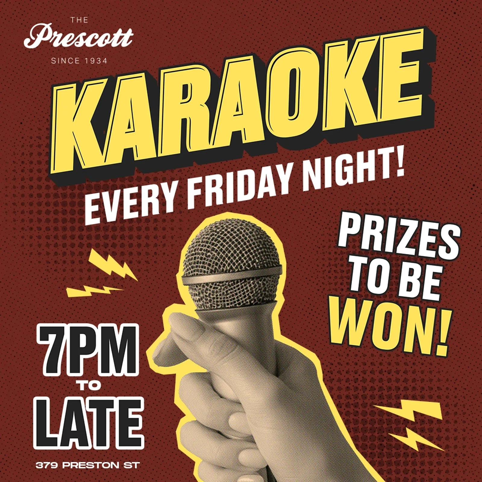 Cartel de Karaoke los viernes con The Gus Entertainment Group — en The Prescott en Ottawa, Canadá, Cada viernes a las 19:00