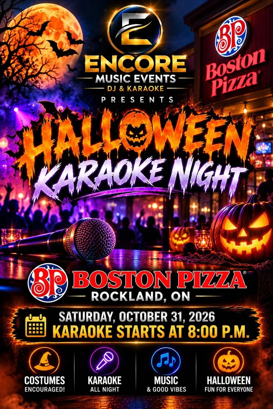 Halloween Karaoke Party With Nat G Karaoke