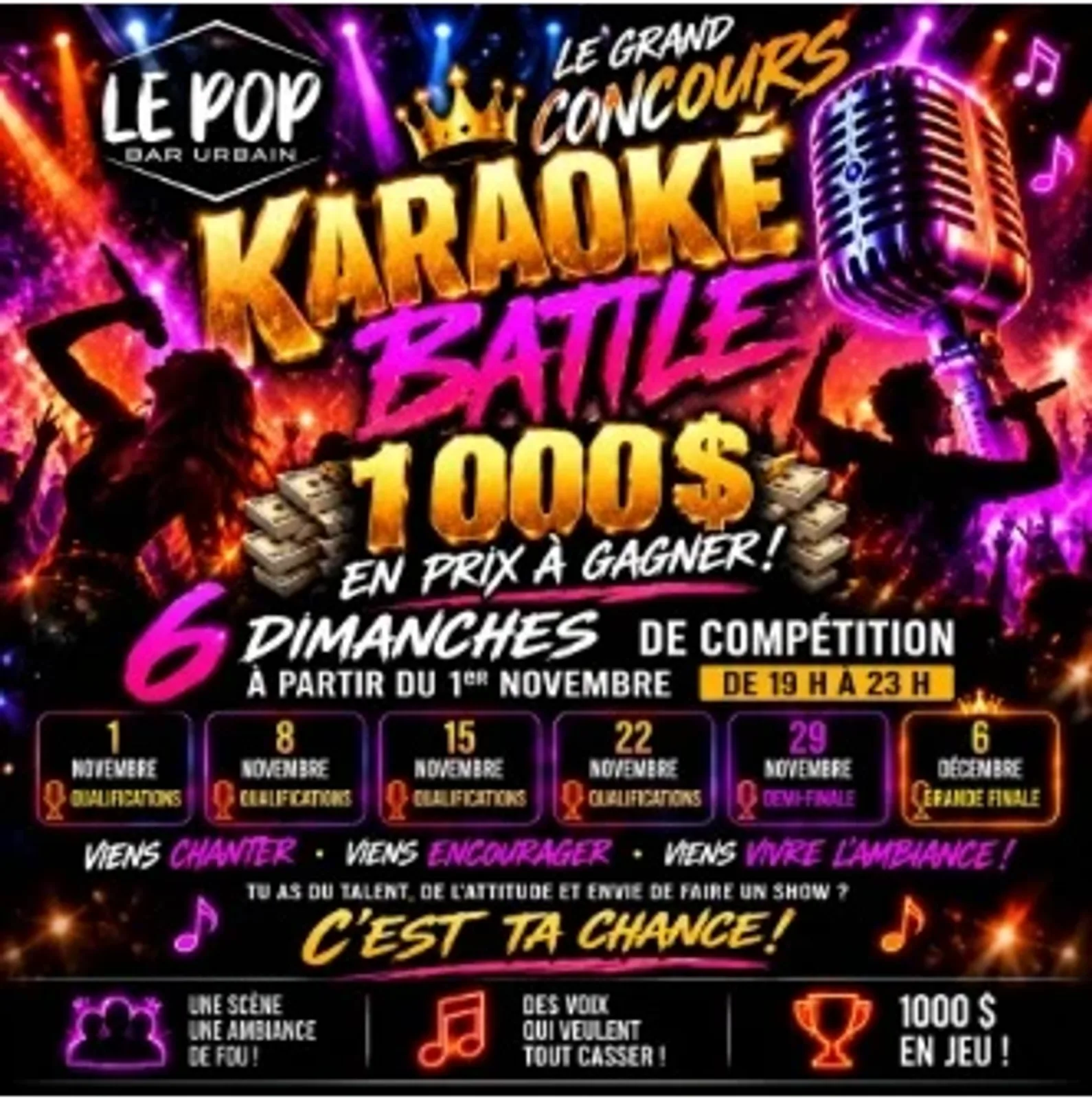 Karaoke Contest for $1000